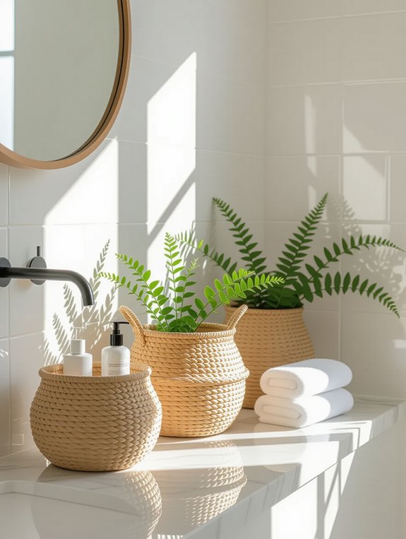 stylish storage with baskets