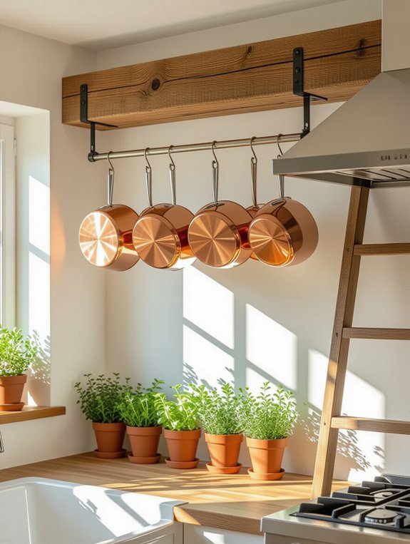 stylish vertical kitchen storage