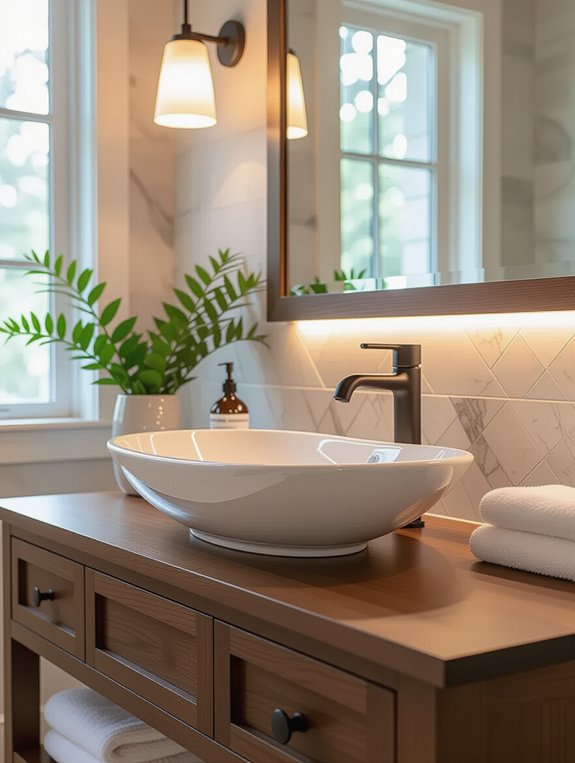 stylish vessel sink vanity