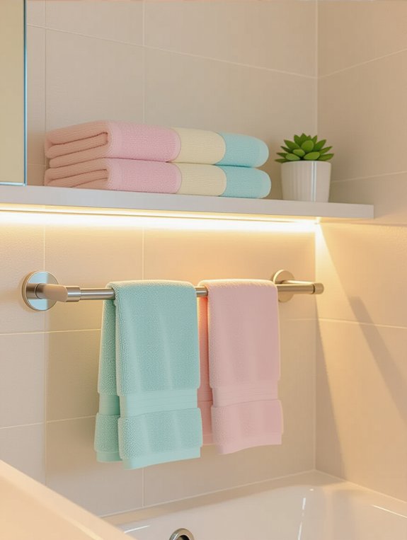 stylish wall mounted towel racks