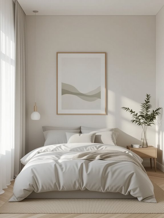 subtle artwork enhances tranquility
