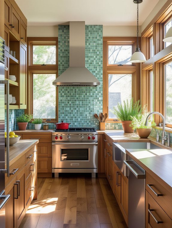 sustainable vintage kitchen materials