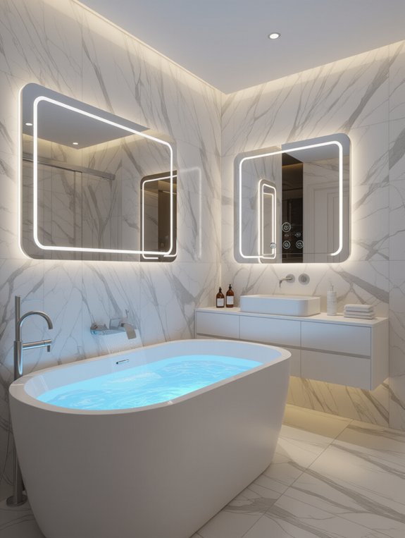 tech enhanced bathroom comfort