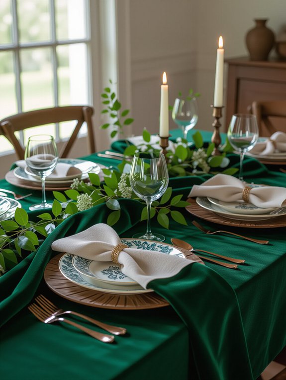 textured fabrics enhance dining