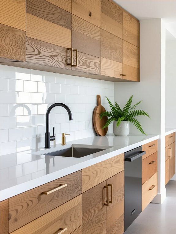 textured kitchen design elements