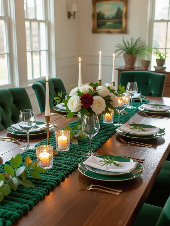 textured table runners enhance aesthetics