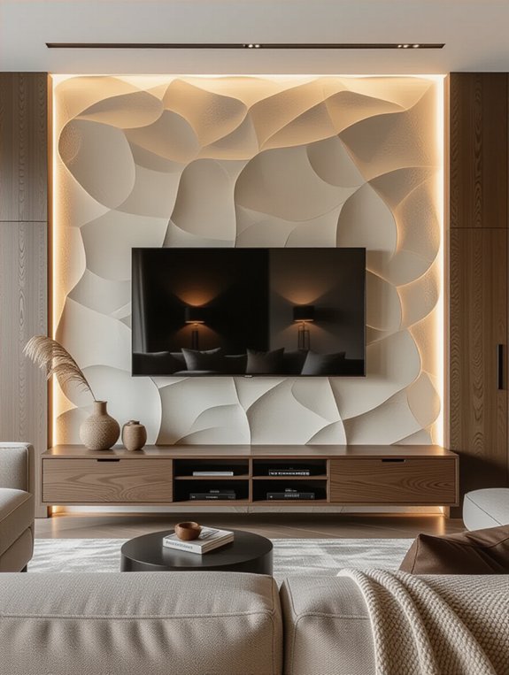 textured wall treatments enhance aesthetics