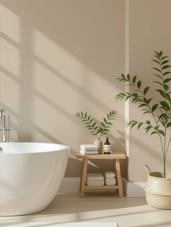 textured walls enhance bathrooms