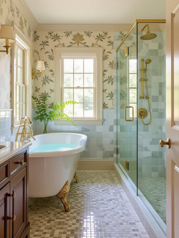 timeless bathroom design fusion