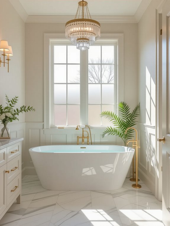 timeless bathroom luxury finishes