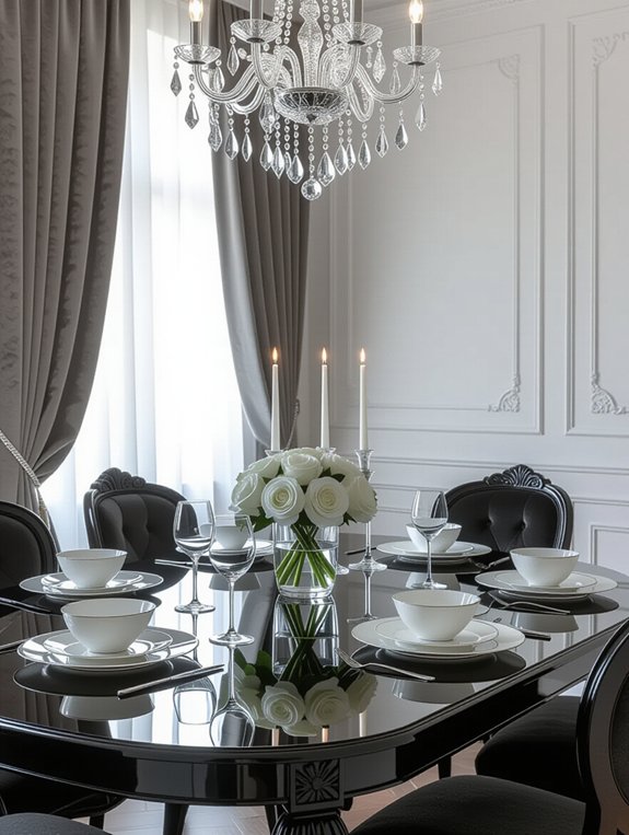 timeless black and white elegance