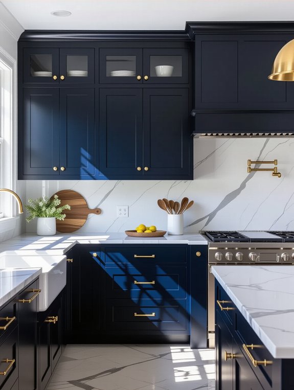 timeless navy and white elegance