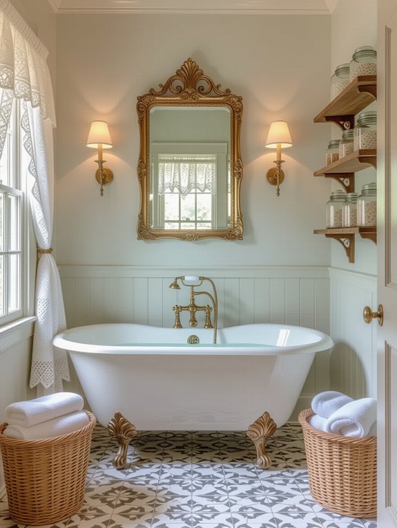 timeless vintage bathroom elegance