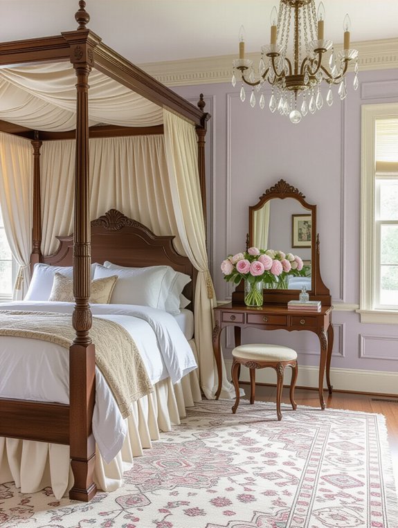 timeless vintage bedroom pieces