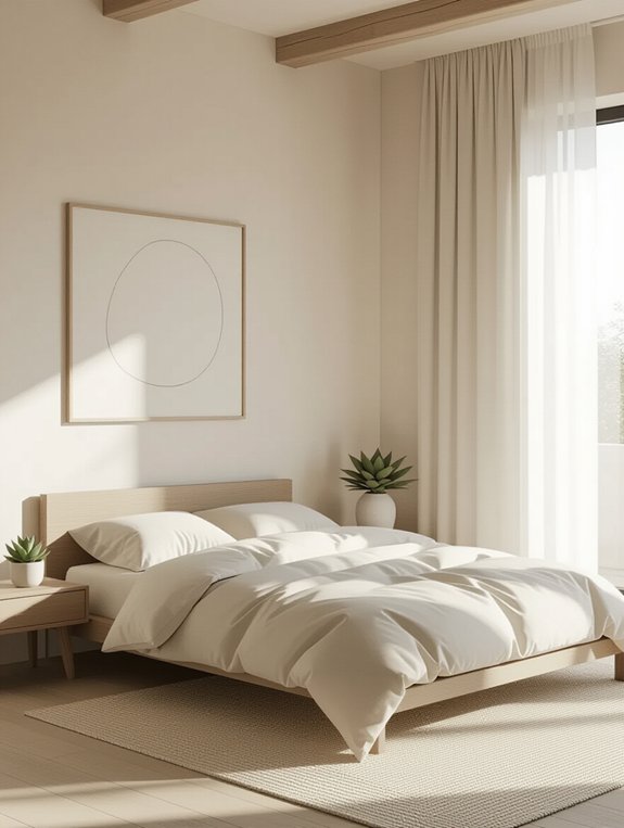 tranquil minimalist bedroom retreat