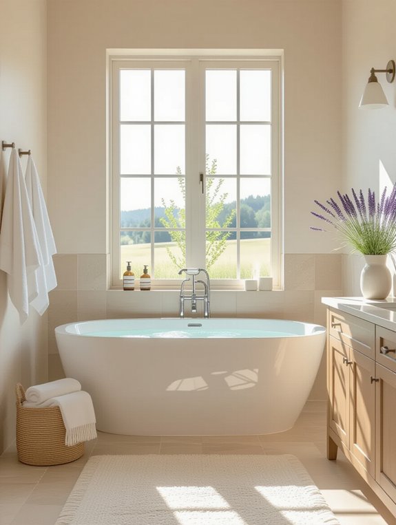 tranquil neutral bathroom retreat