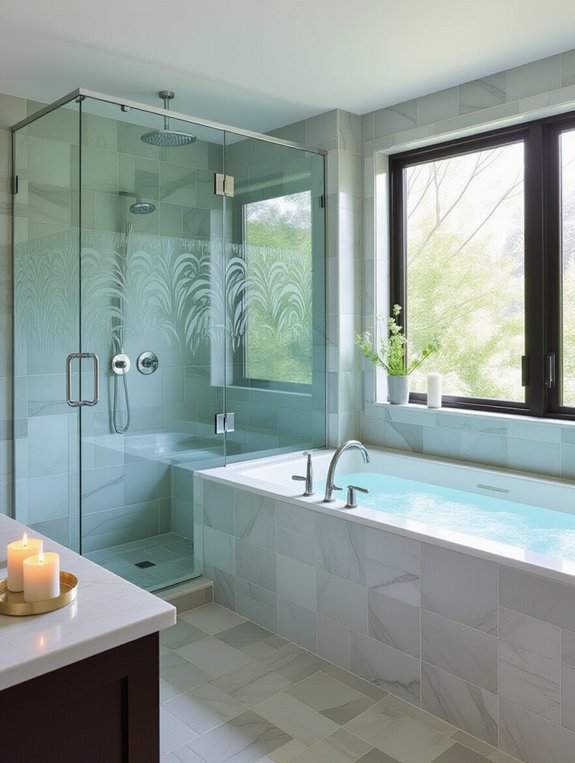 transform bathroom with glass