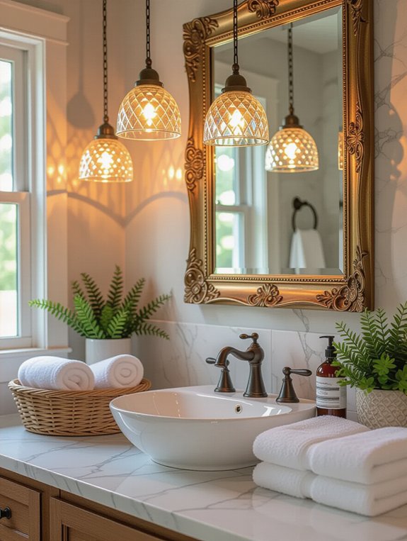 transform bathroom with lighting