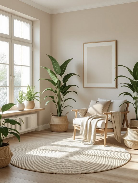 transform space with plants