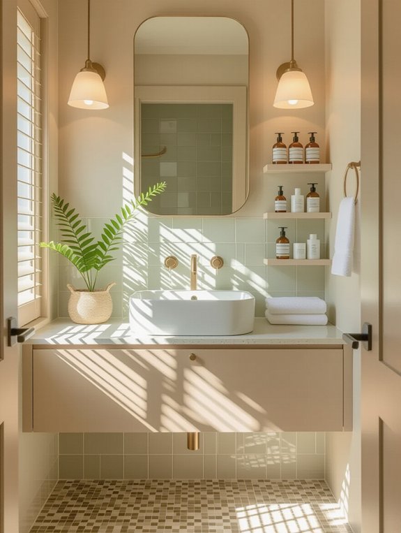 transform tiny bathroom space