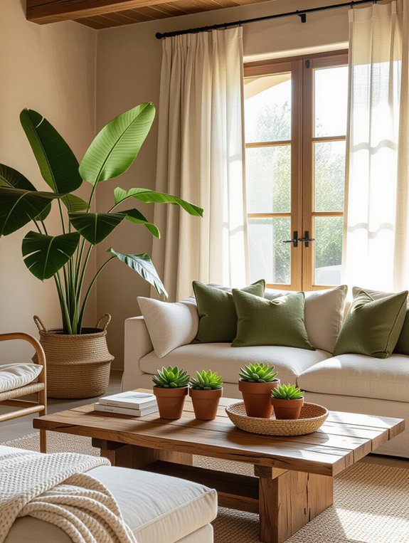 transformative indoor plant arrangement