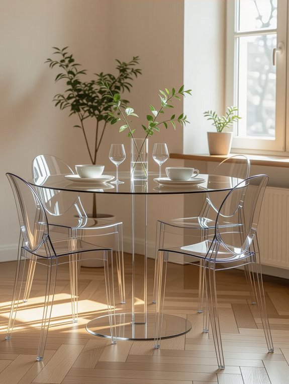 transparent furniture enhances space