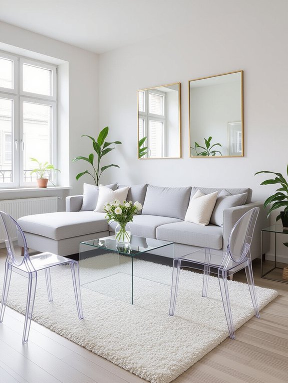 transparent furniture for spaciousness