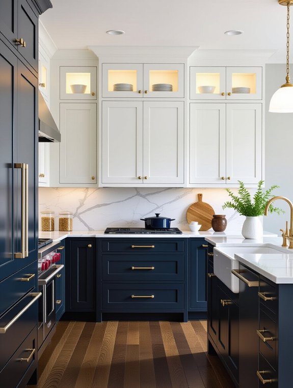 two tone kitchen cabinet styles