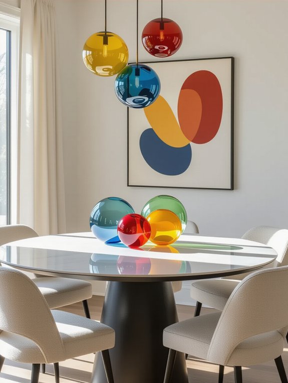 unique artistic dining centerpieces