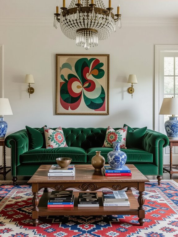 unique eclectic living room