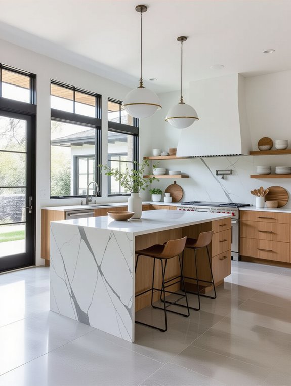 unique modern kitchen flooring