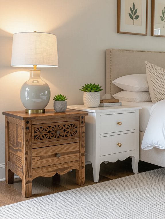unique stylish functional nightstands