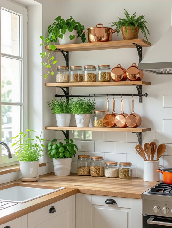 utilize vertical kitchen storage