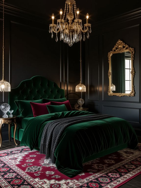 velvet accents for elegance