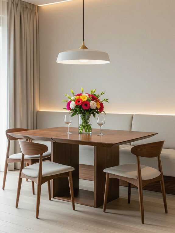 versatile foldable dining table