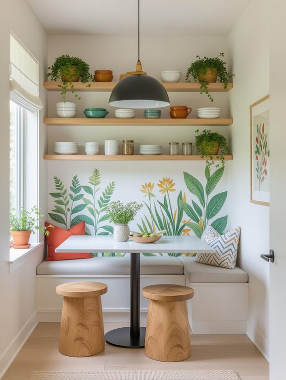 vertical decor for spaciousness