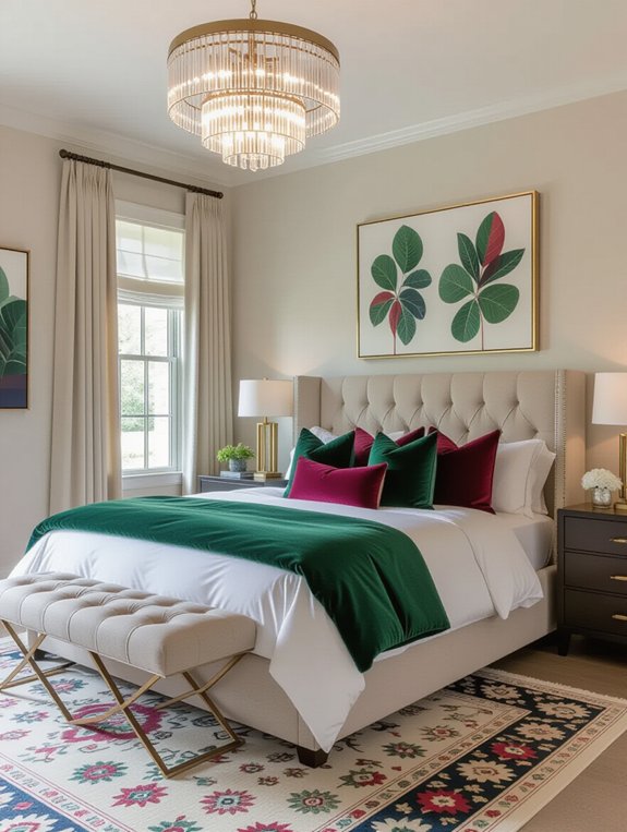 vibrant accents elevate energy