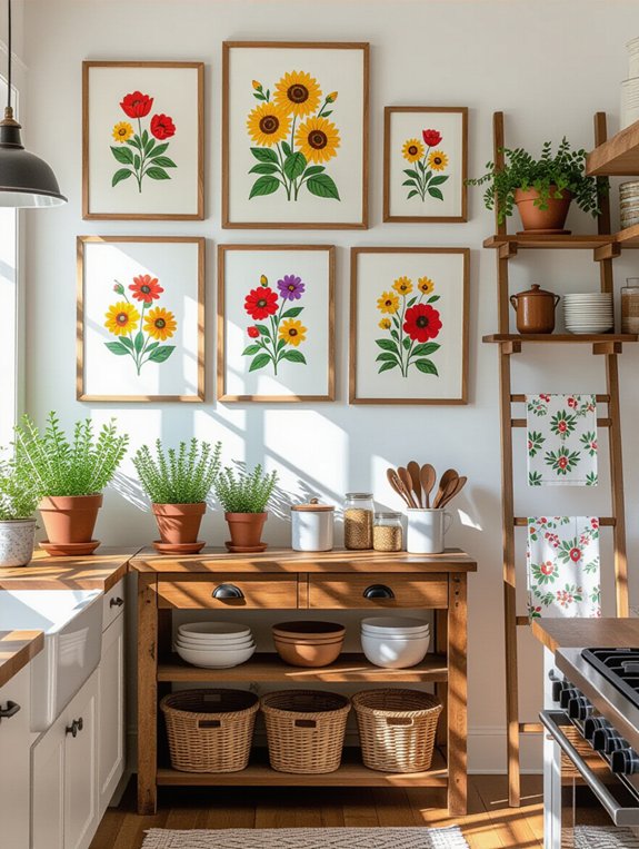 vibrant artwork for kitchens