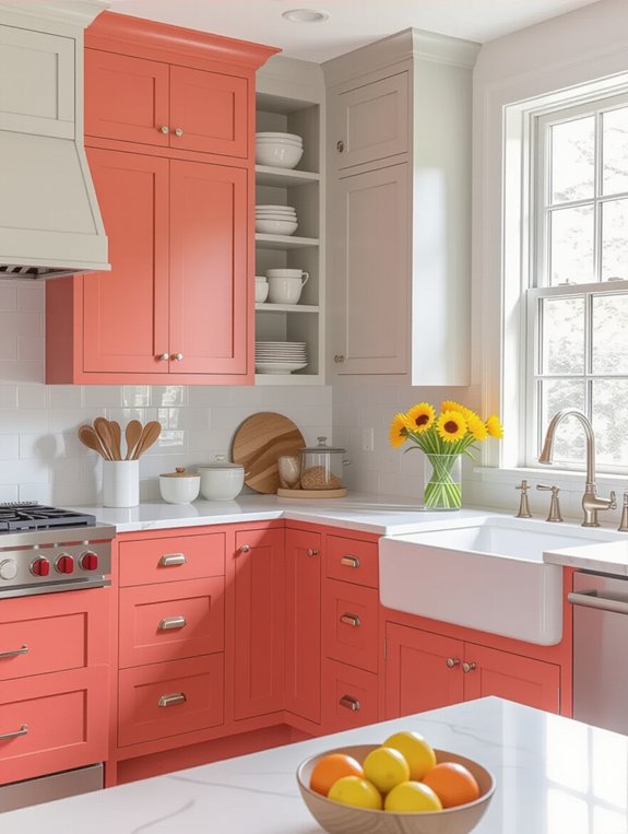 vibrant balanced kitchen colors