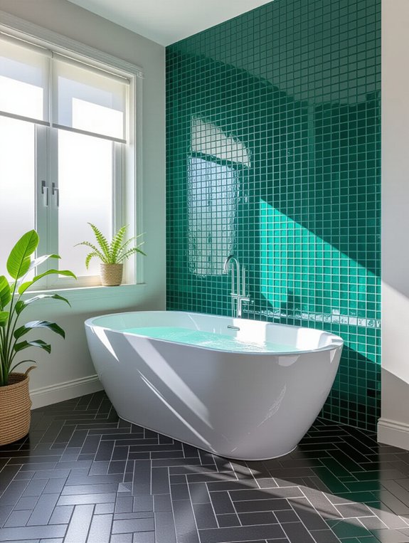 vibrant bold colored tiles