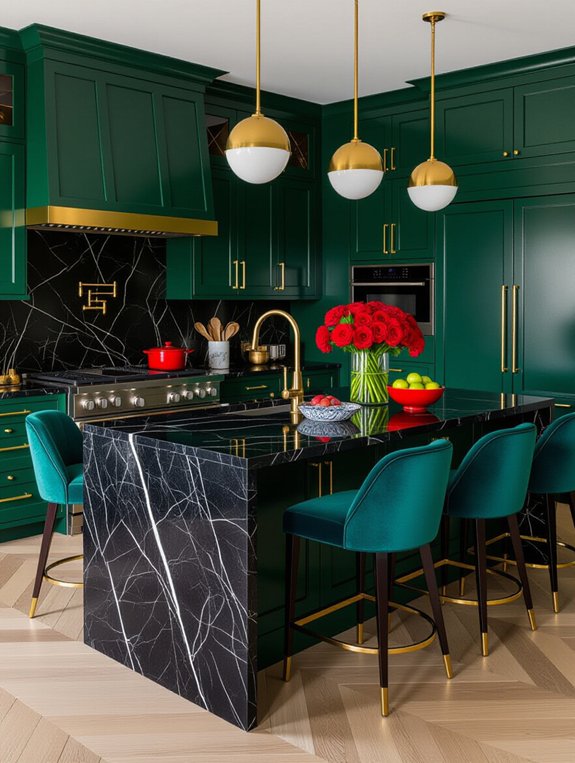vibrant bold kitchen aesthetics