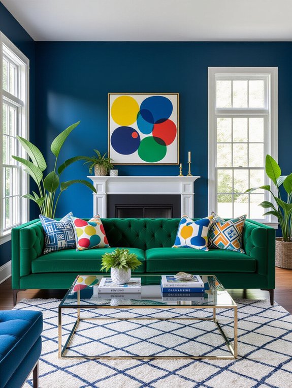 vibrant colorful home accents