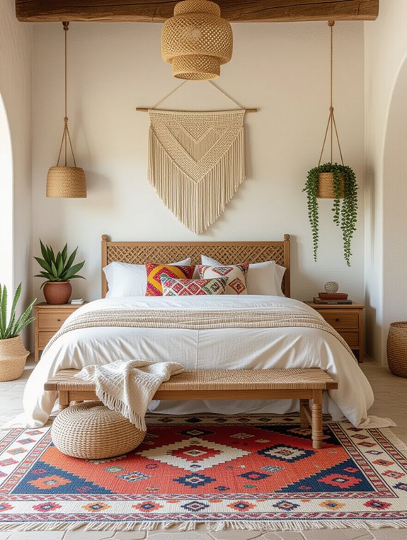 vibrant global textile layering