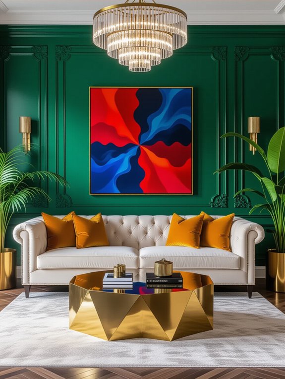 vibrant living room transformation