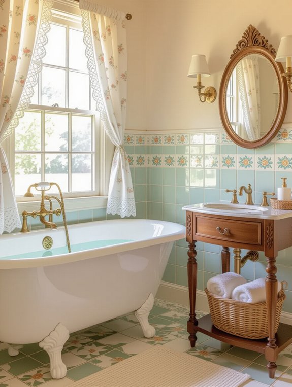 vintage bathroom design elements