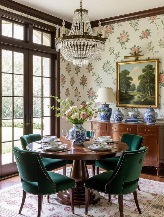 vintage charm in dining
