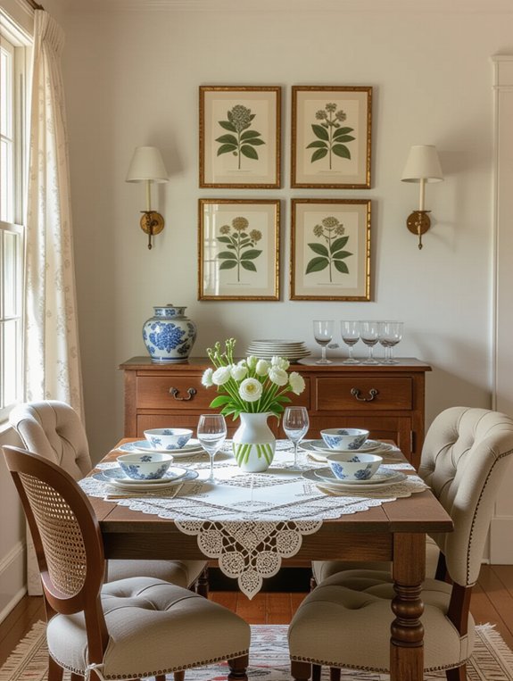vintage decor for dining
