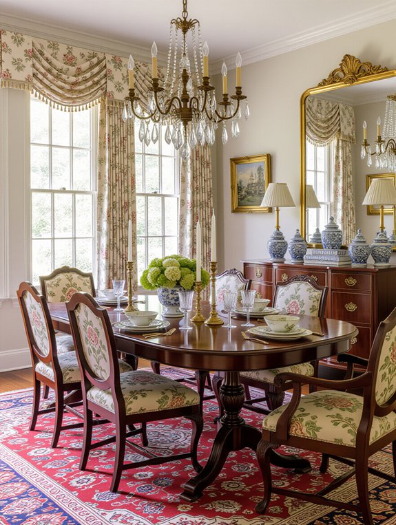 vintage dining room elegance