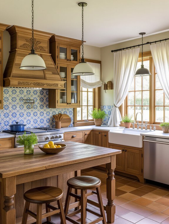 vintage kitchen modern fusion
