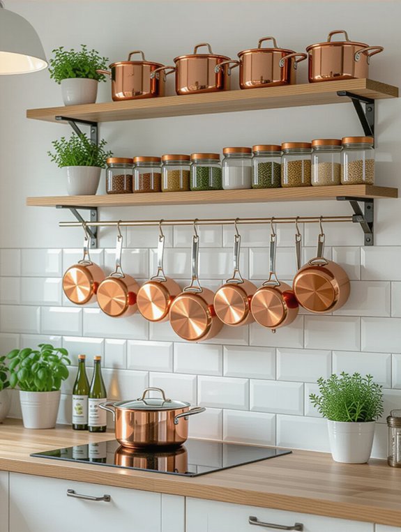 wall mounted cookware storage solution